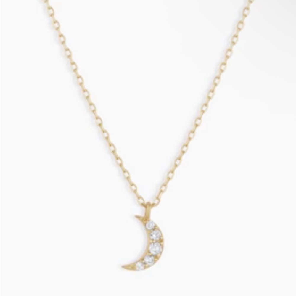 Gorjana Diamond Crescent Necklace